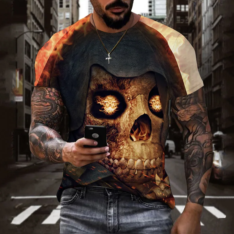 Fashion Sommer T-Shirt Herren Vintage Shirt Rundhals Unisex Streetwear Tank Top