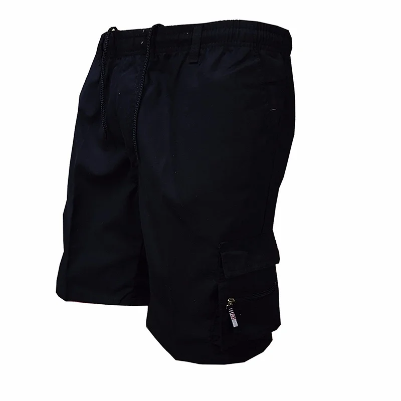 Herren knielange Shorts Bermuda Cargo Pants Vintage Casual Capri Kurze Hose