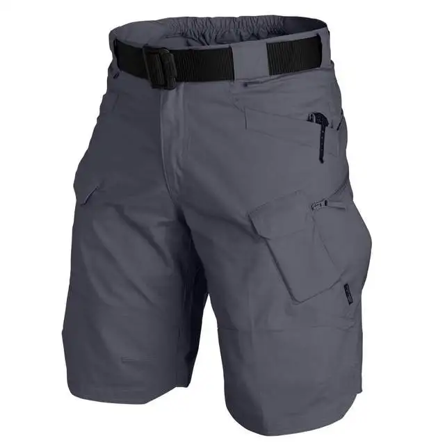 Herren knielange Shorts Bermuda Cargo Pants Vintage Casual Capri Kurze Hose