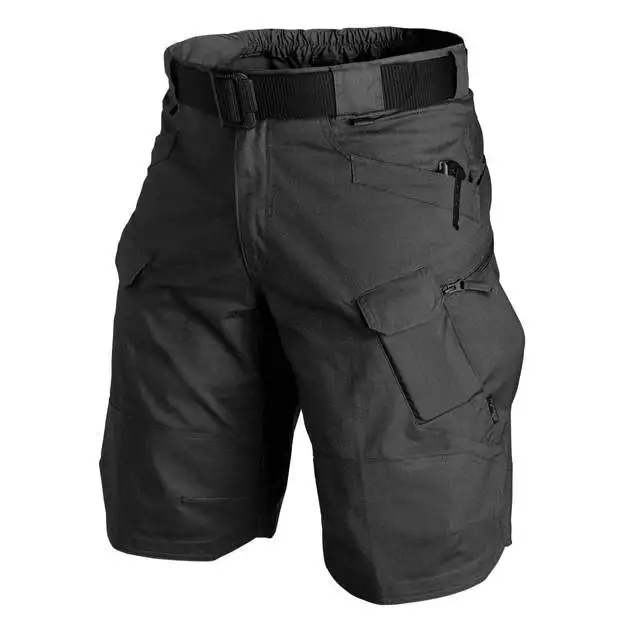 Herren knielange Shorts Bermuda Cargo Pants Vintage Casual Capri Kurze Hose
