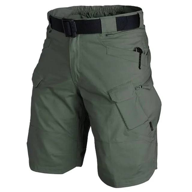 Herren knielange Shorts Bermuda Cargo Pants Vintage Casual Capri Kurze Hose