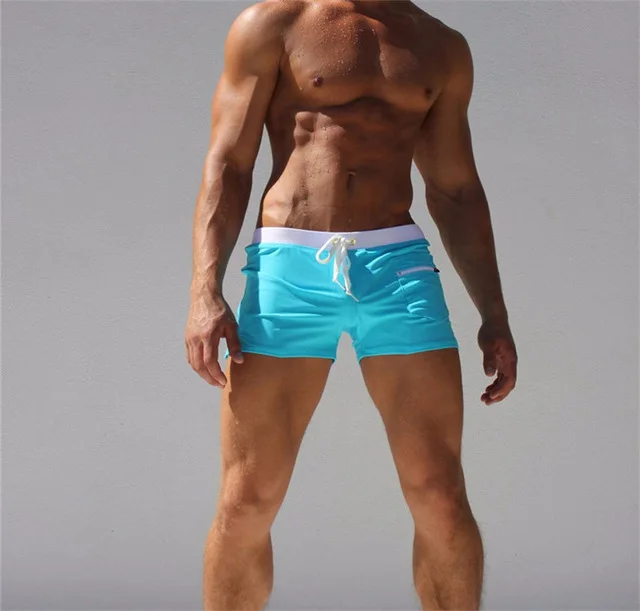 Herren Badehose Badeshort Kurze Hose Shorts Schwimmhose 100% Polyester Bermuda