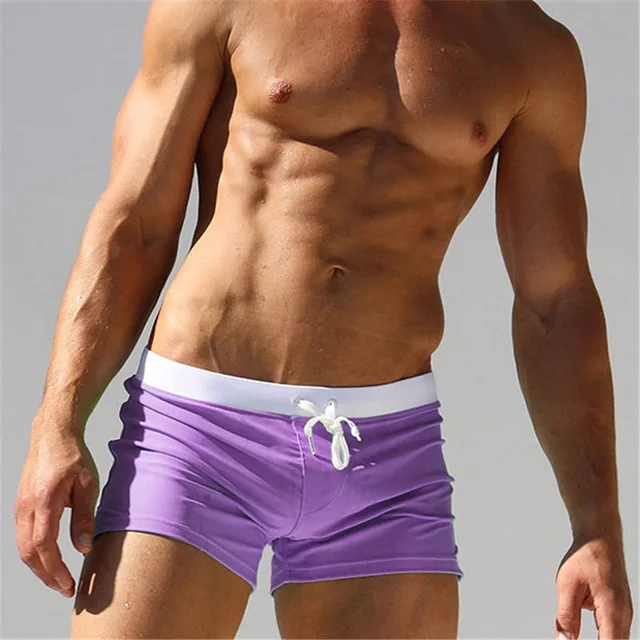 Herren Badehose Badeshort Kurze Hose Shorts Schwimmhose 100% Polyester Bermuda