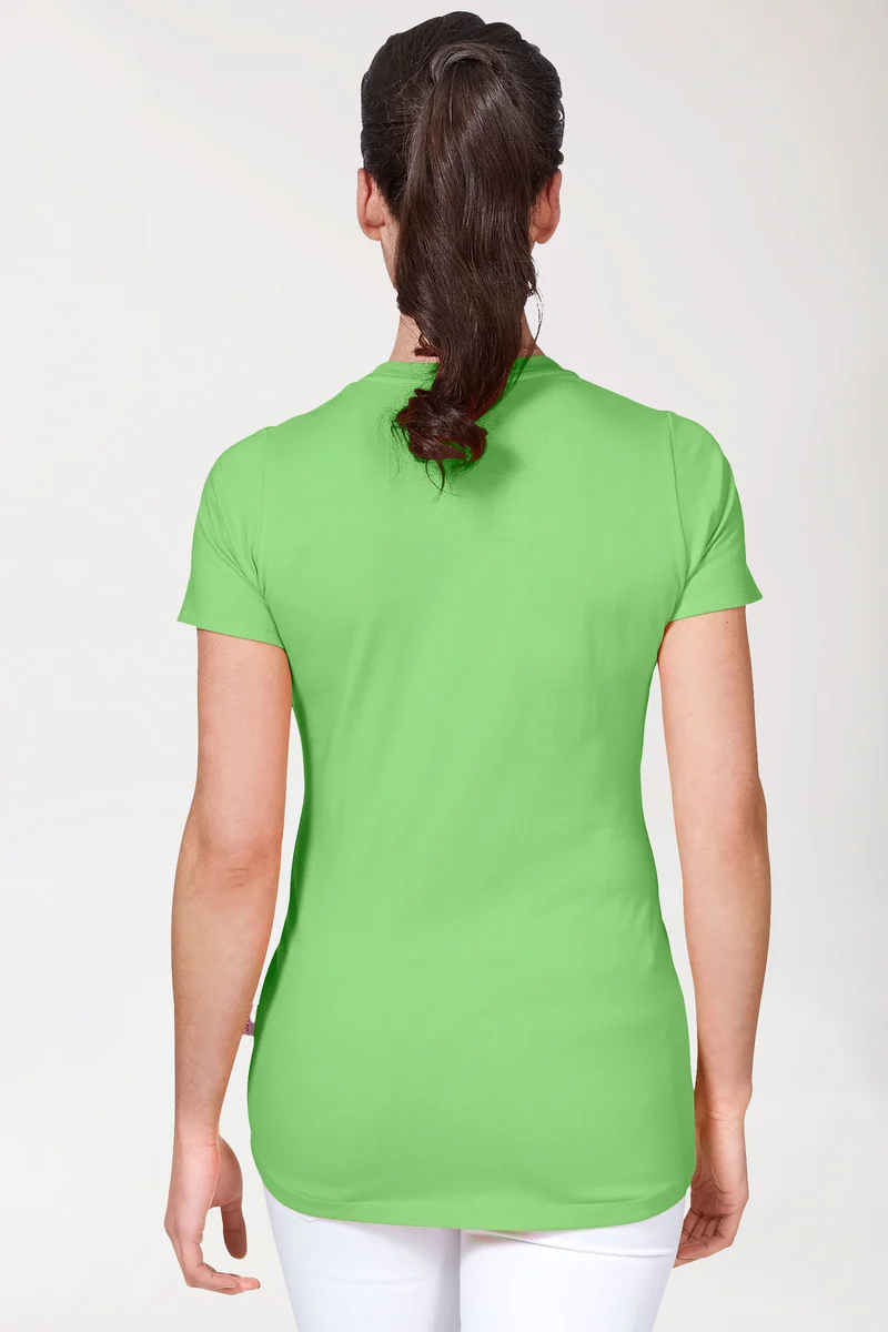 CORE Shirt Damen - Rundhals apfelgrün