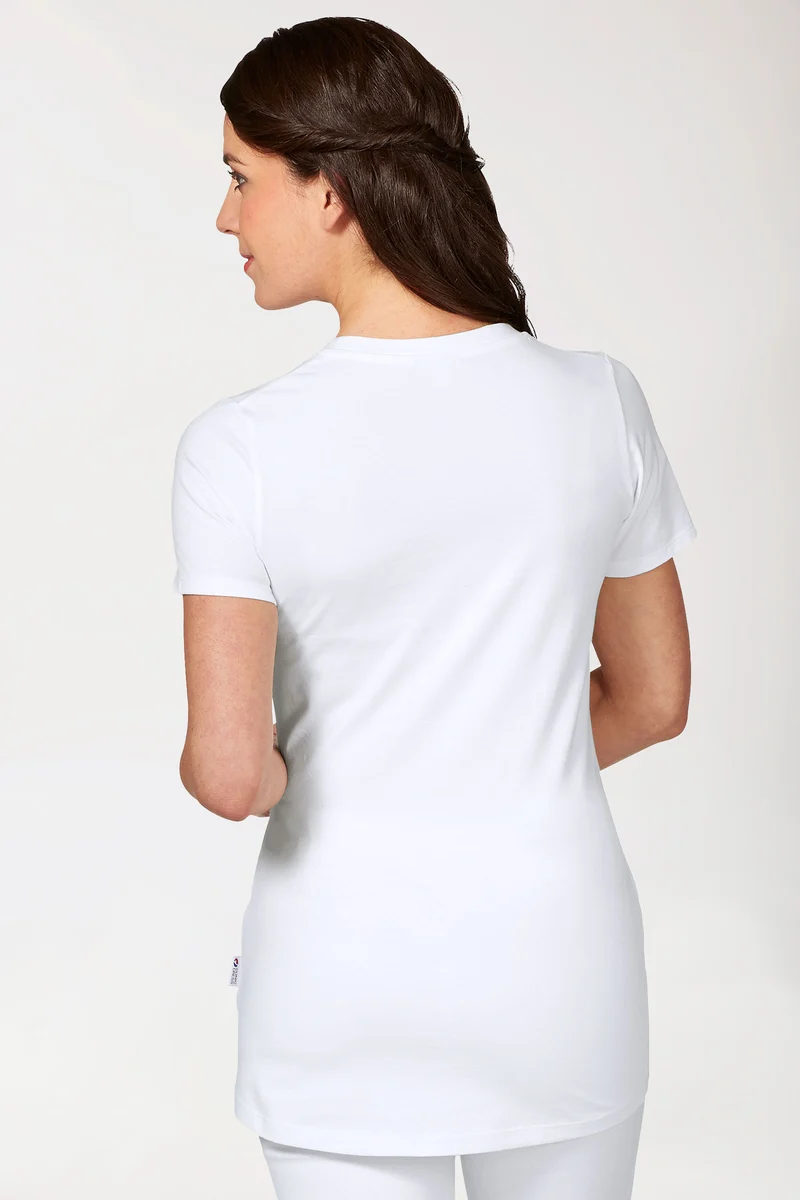 CORE Shirt Damen - Rundhals weiß