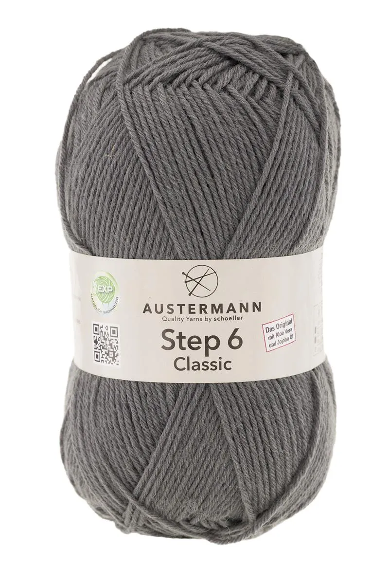 Step 6 Classic EXP | 6-fach Sockenwolle | Farbe: 6037 - GRAU