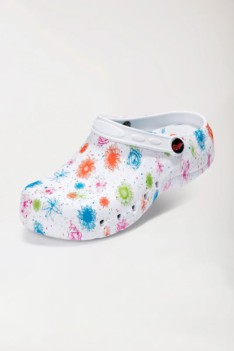 Unisex Berufsclog weiß/bunt