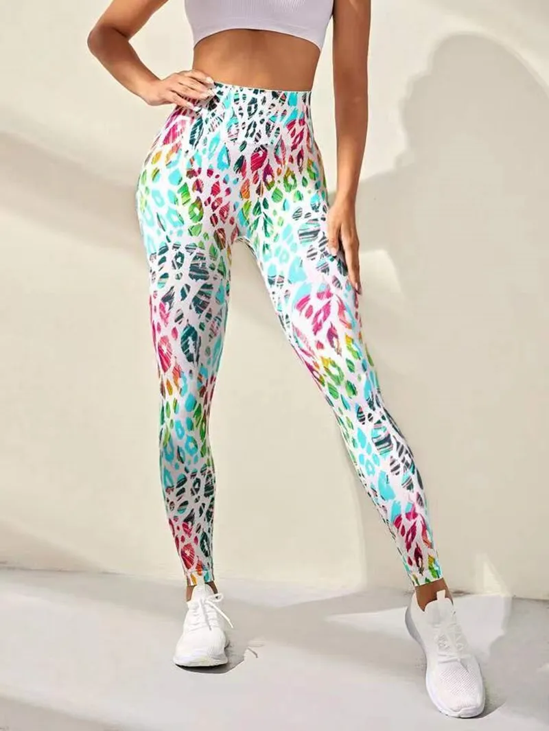 Yoga Leggings Push Up Damen Sport Hose Fitness Gym Stretch Leggins Jogginghose