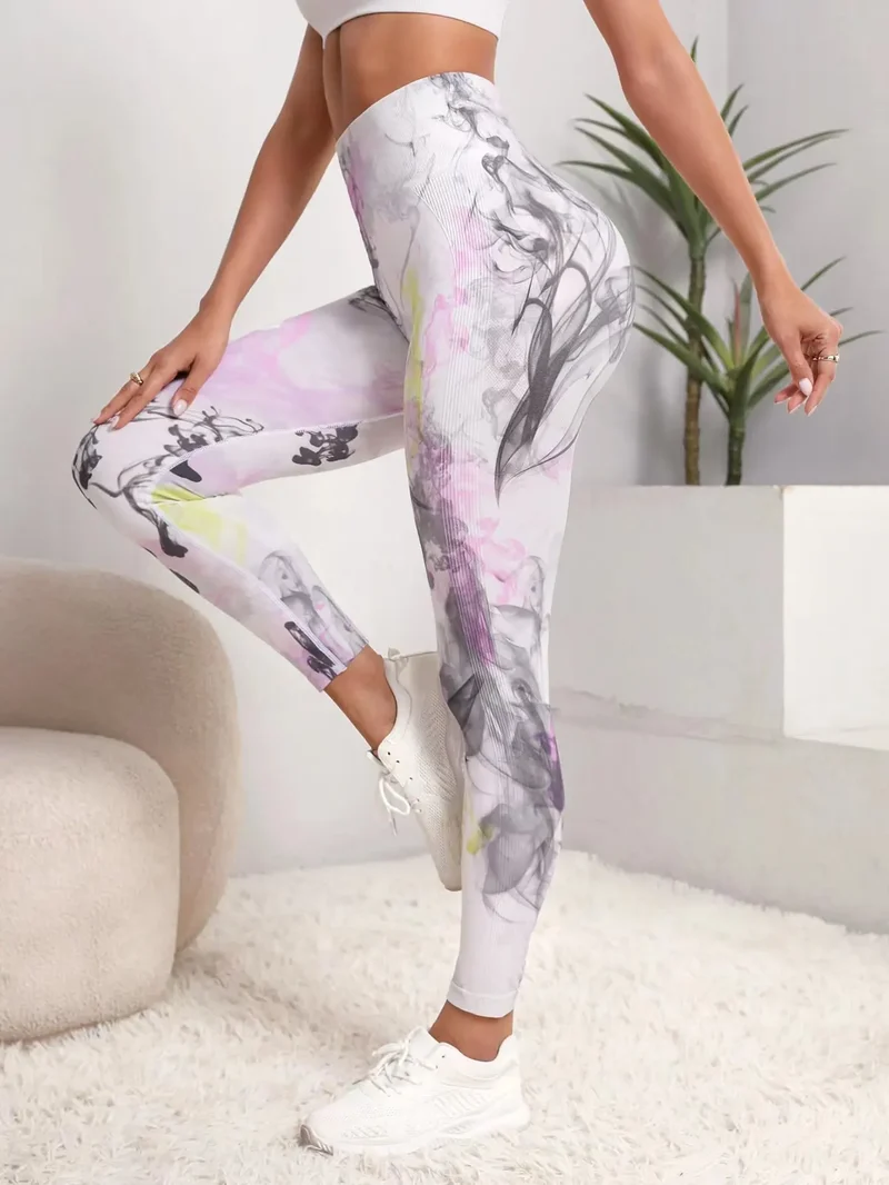 Yoga Leggings Push Up Damen Sport Hose Fitness Gym Stretch Leggins Jogginghose