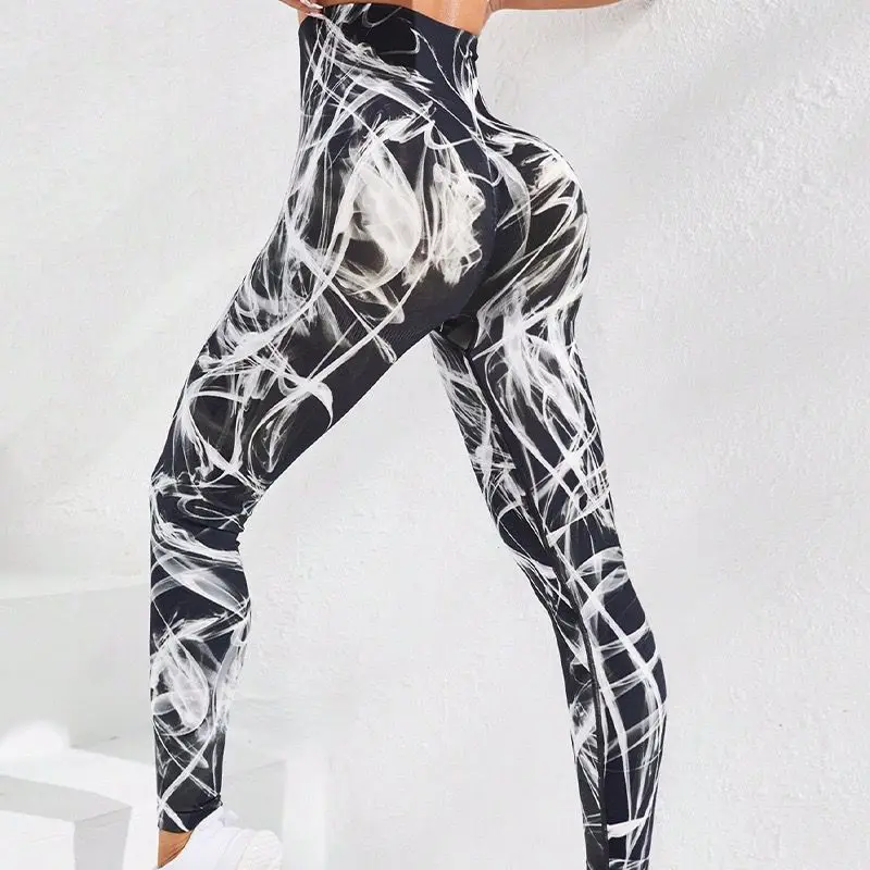 Yoga Leggings Push Up Damen Sport Hose Fitness Gym Stretch Leggins Jogginghose