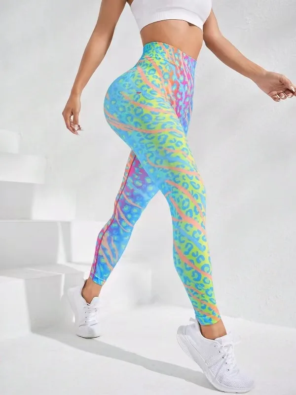 Yoga Leggings Push Up Damen Sport Hose Fitness Gym Stretch Leggins Jogginghose