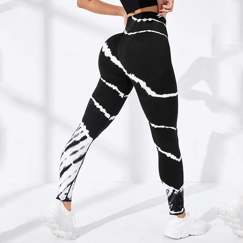 Yoga Leggings Push Up Damen Sport Hose Fitness Gym Stretch Leggins Jogginghose