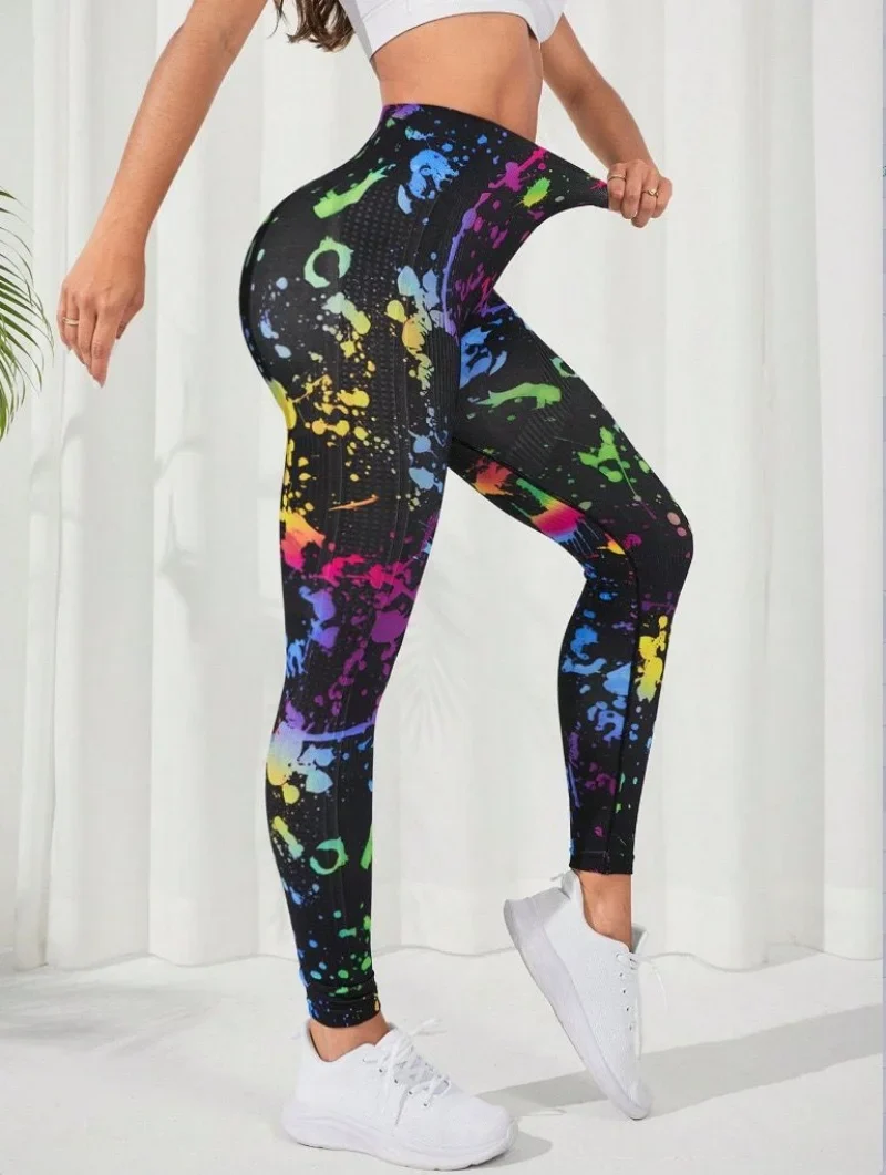 Yoga Leggings Push Up Damen Sport Hose Fitness Gym Stretch Leggins Jogginghose