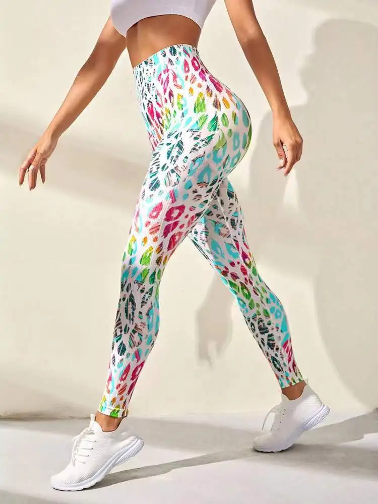 Yoga Leggings Push Up Damen Sport Hose Fitness Gym Stretch Leggins Jogginghose
