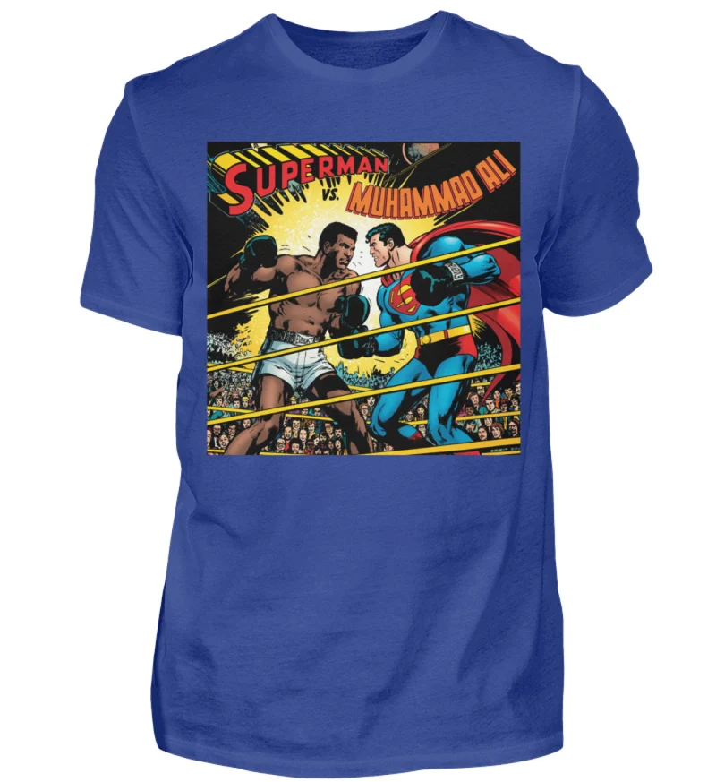 Fashion Herren Superman Mohammad Ali 3D T-Shirt Nerd Unisex Streetwear - Herren Shirt