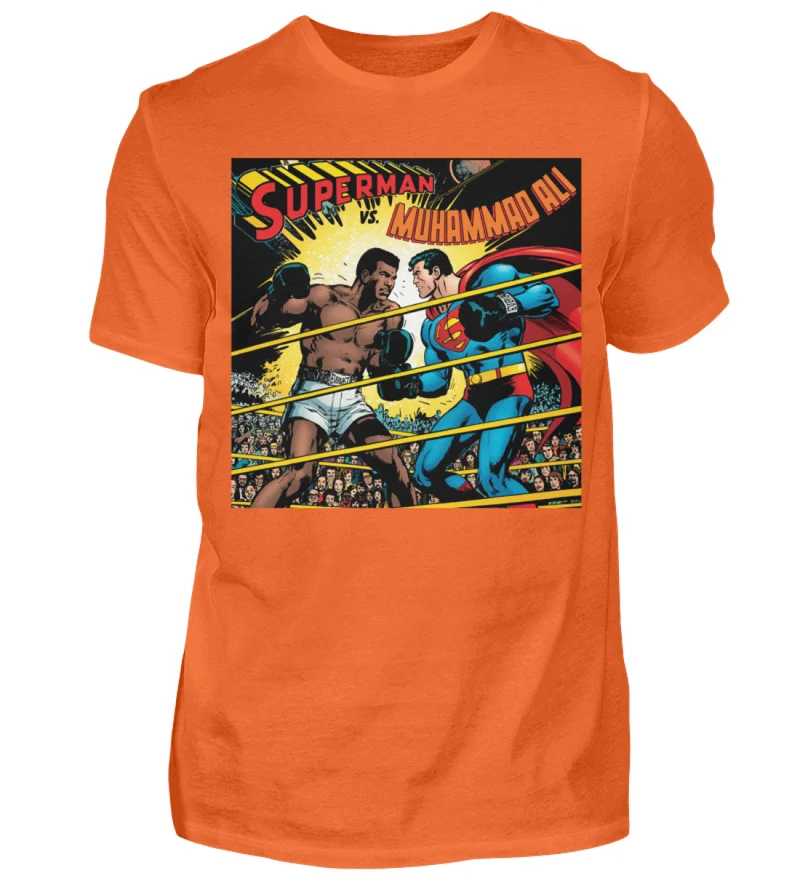 Fashion Herren Superman Mohammad Ali 3D T-Shirt Nerd Unisex Streetwear - Herren Shirt