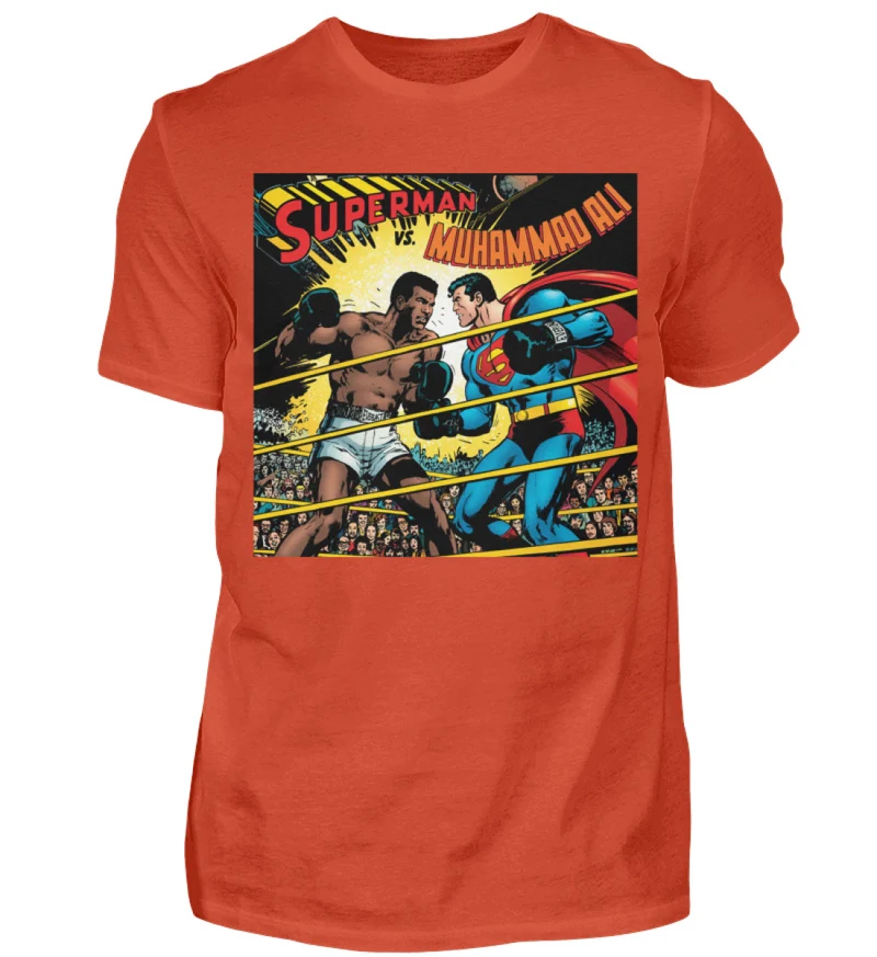 Fashion Herren Superman Mohammad Ali 3D T-Shirt Nerd Unisex Streetwear - Herren Shirt