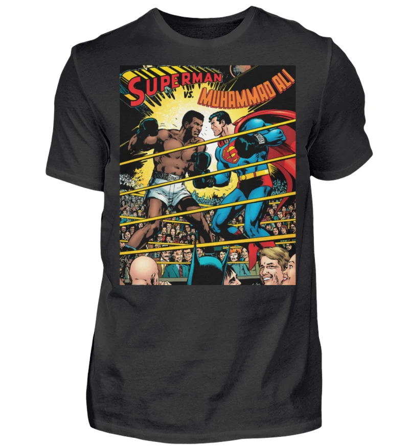 Fashion Herren Superman Mohammad Ali 3D T-Shirt Nerd Unisex Streetwear - Herren Shirt