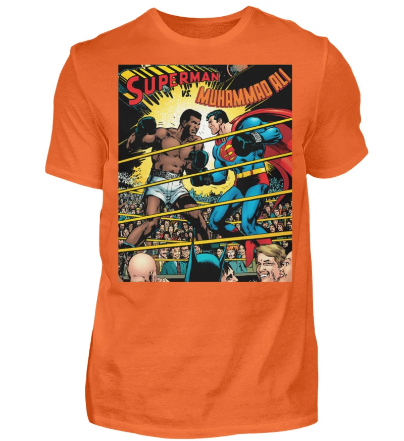 Fashion Herren Superman Mohammad Ali 3D T-Shirt Nerd Unisex Streetwear - Herren Shirt