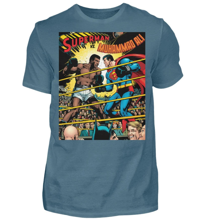 Fashion Herren Superman Mohammad Ali 3D T-Shirt Nerd Unisex Streetwear - Herren Shirt