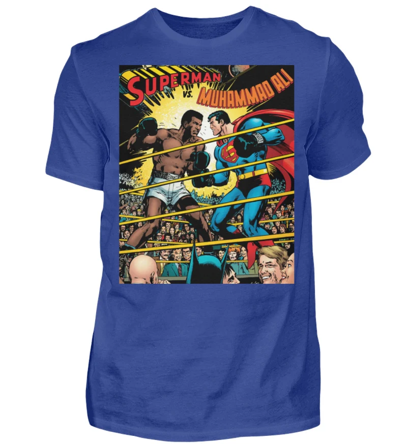 Fashion Herren Superman Mohammad Ali 3D T-Shirt Nerd Unisex Streetwear - Herren Shirt