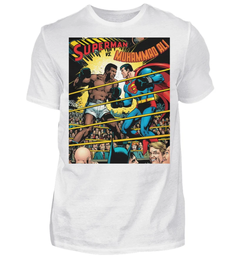 Fashion Herren Superman Mohammad Ali 3D T-Shirt Nerd Unisex Streetwear - Herren Shirt