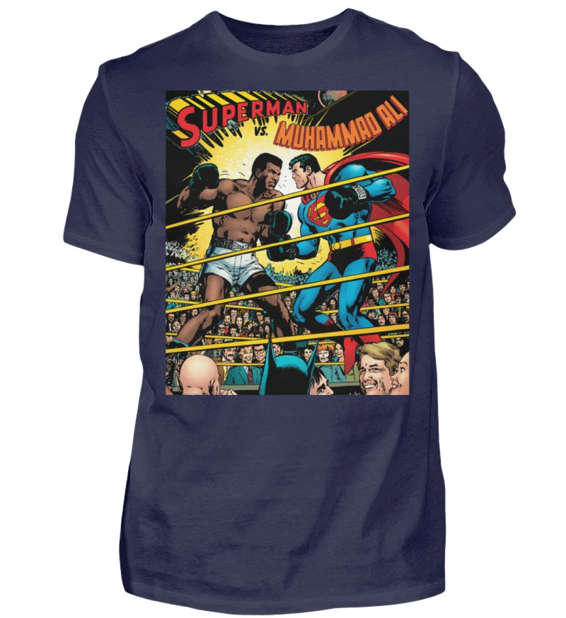 Fashion Herren Superman Mohammad Ali 3D T-Shirt Nerd Unisex Streetwear - Herren Shirt