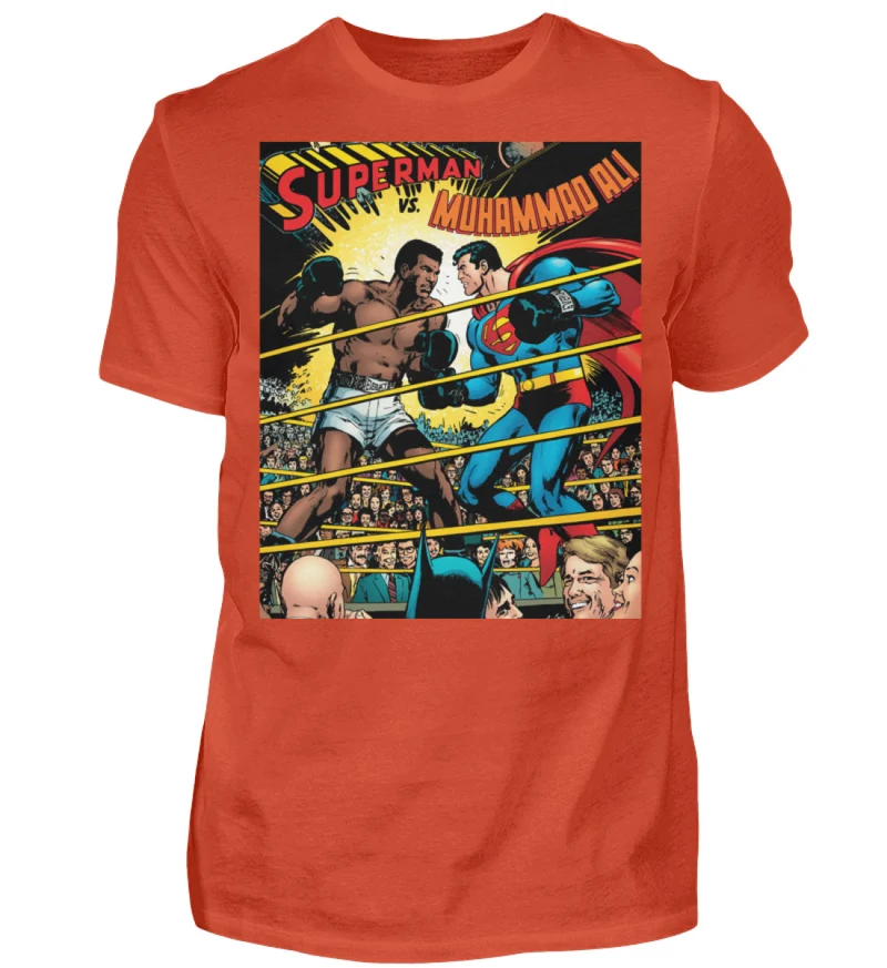 Fashion Herren Superman Mohammad Ali 3D T-Shirt Nerd Unisex Streetwear - Herren Shirt