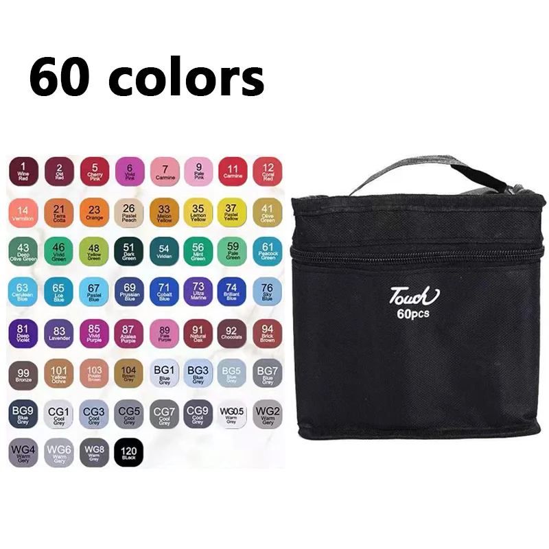 24-80 Farben Kunst Stifte Acrylstifte Permanent Marker Filzstifte Buntstifte