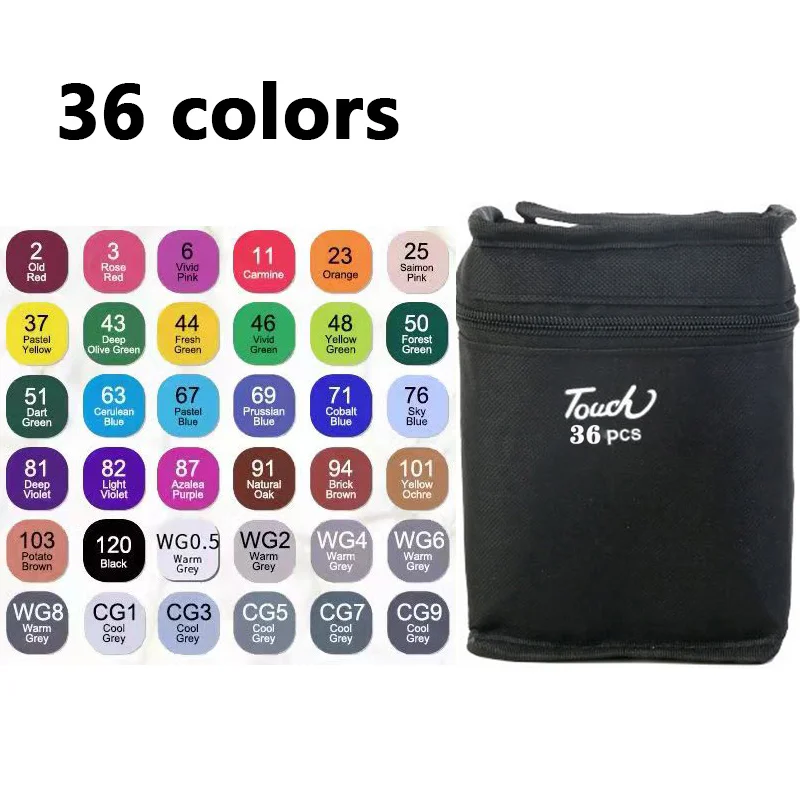 24-80 Farben Kunst Stifte Acrylstifte Permanent Marker Filzstifte Buntstifte