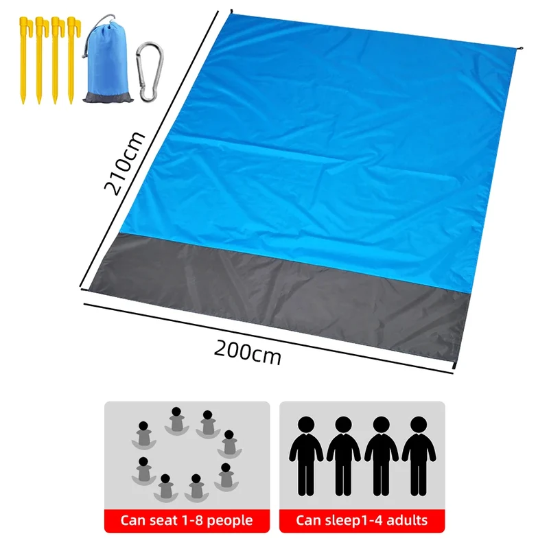 Picknickdecke Strandmatte Stranddecke Campingmatte Matte Decke Strandlaken