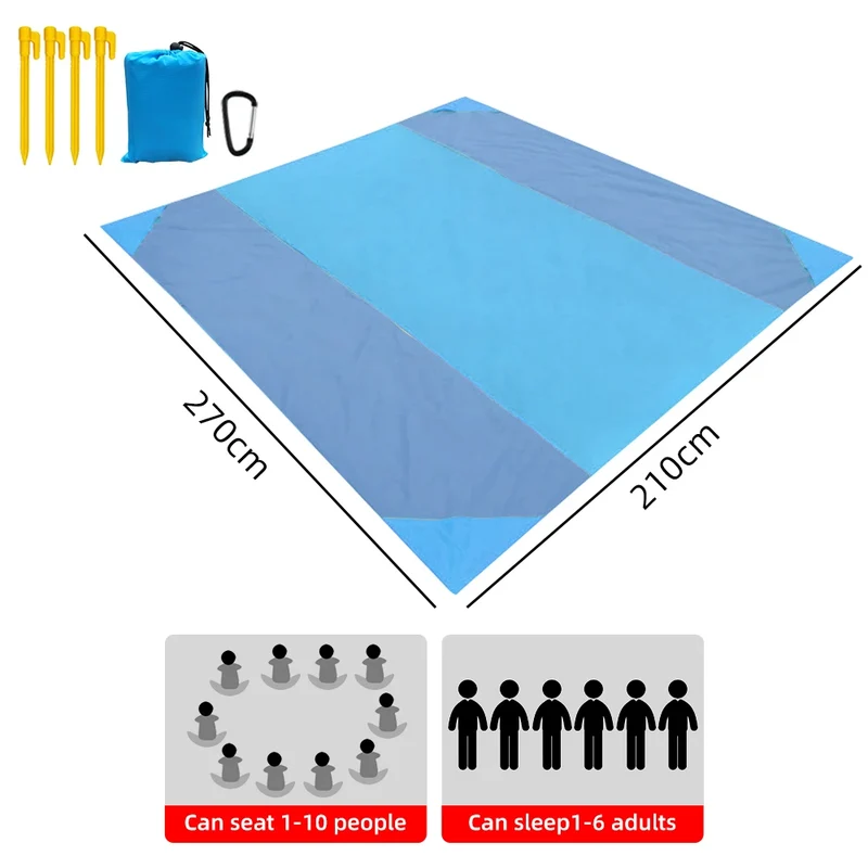 Picknickdecke Strandmatte Stranddecke Campingmatte Matte Decke Strandlaken