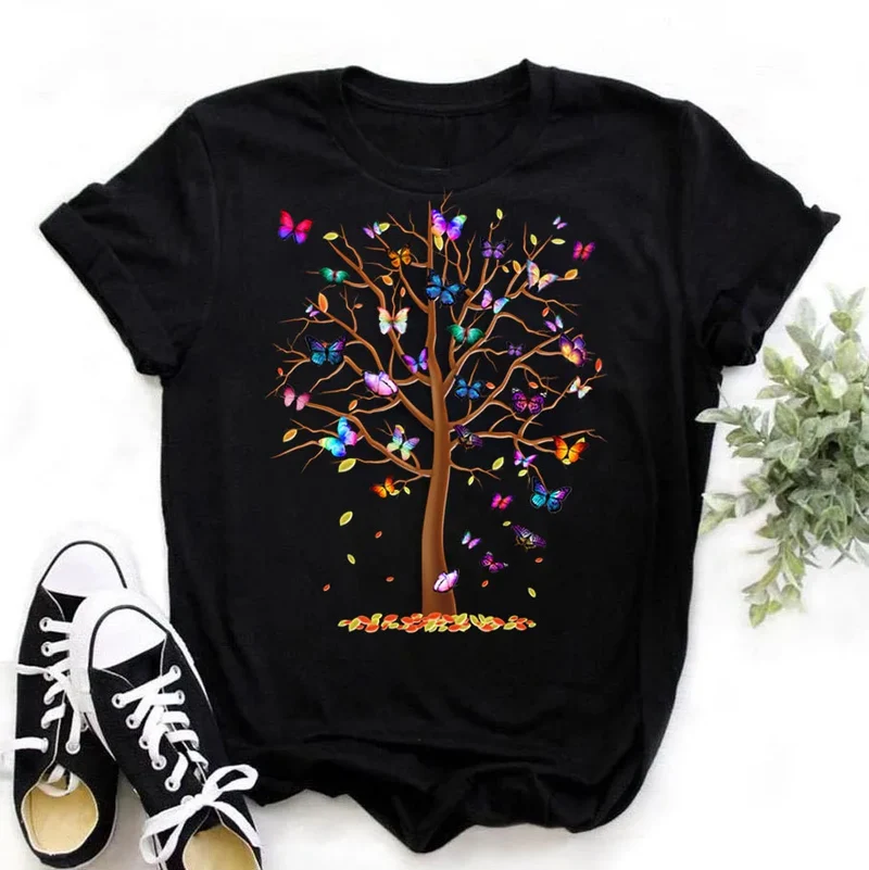Damen Sommer Top Fahrrad T-Shirt Rundhals Streetwear lockeres Damentop Mädchen