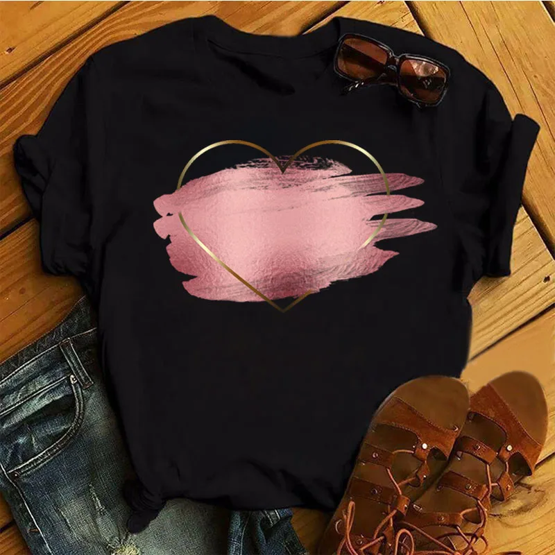 Damen Sommer Top Fahrrad T-Shirt Rundhals Streetwear lockeres Damentop Mädchen