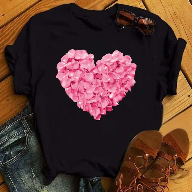 Damen Sommer Top Fahrrad T-Shirt Rundhals Streetwear lockeres Damentop Mädchen
