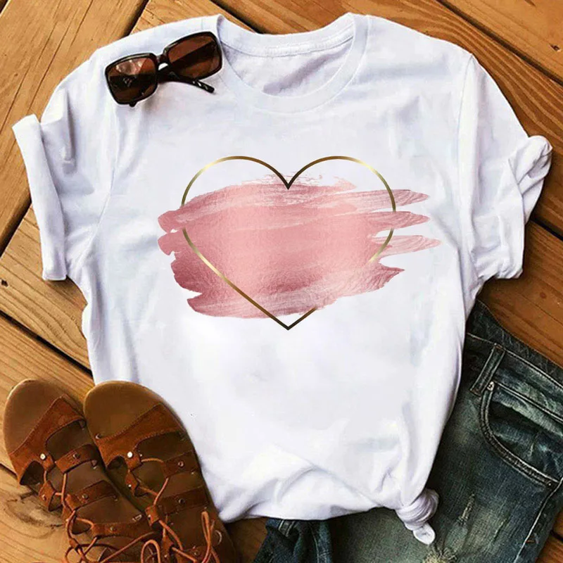 Damen Sommer Top Fahrrad T-Shirt Rundhals Streetwear lockeres Damentop Mädchen