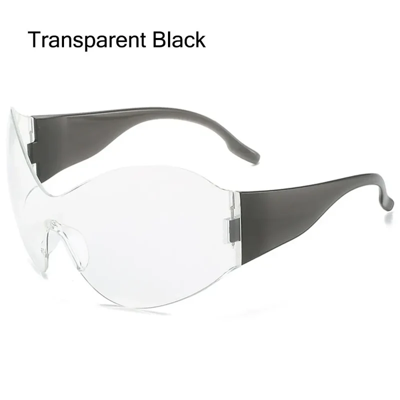 Luxus Sonnenbrille Damen Brille übergroße futuristische Gläser UV400-Schutz