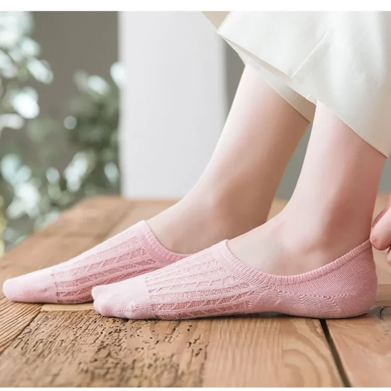 5 Paar Sneakers Socken Damen Sport Freizeit Kurzsocken Rutschfeste Füßlinge