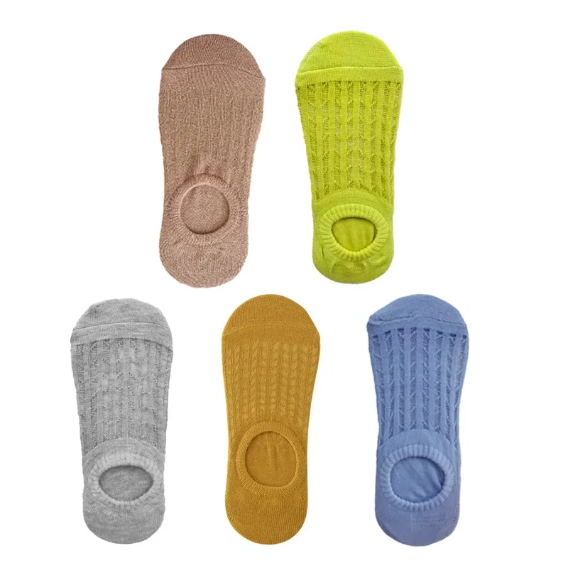 5 Paar Sneakers Socken Damen Sport Freizeit Kurzsocken Rutschfeste Füßlinge