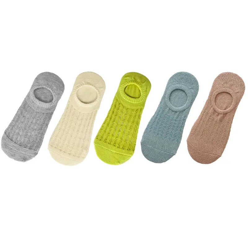 5 Paar Sneakers Socken Damen Sport Freizeit Kurzsocken Rutschfeste Füßlinge