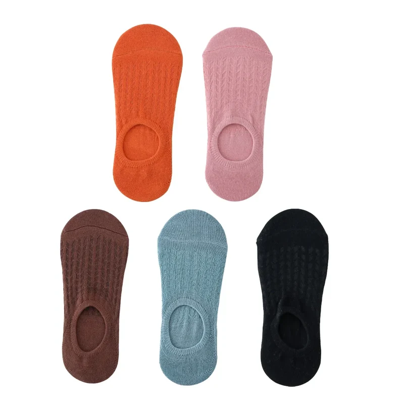 5 Paar Sneakers Socken Damen Sport Freizeit Kurzsocken Rutschfeste Füßlinge