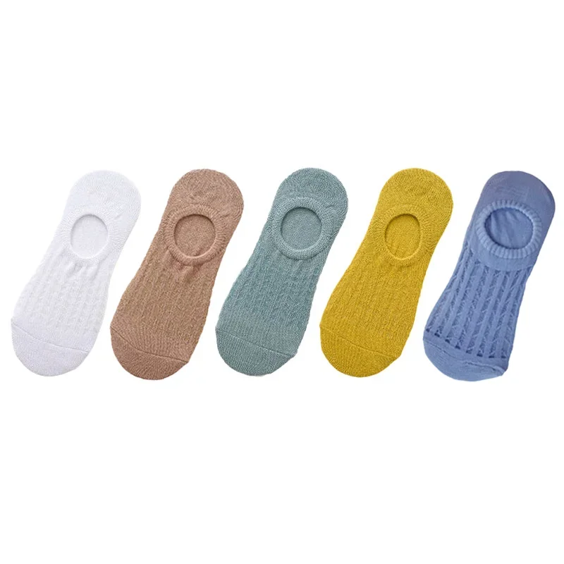 5 Paar Sneakers Socken Damen Sport Freizeit Kurzsocken Rutschfeste Füßlinge
