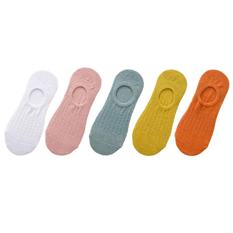 5 Paar Sneakers Socken Damen Sport Freizeit Kurzsocken Rutschfeste Füßlinge