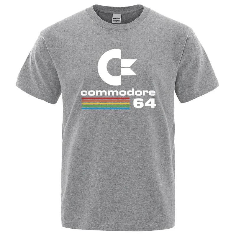 Fashion Herren Commodore 64 T-Shirt Rundhals Unisex Sommer Streetwear Tank Top