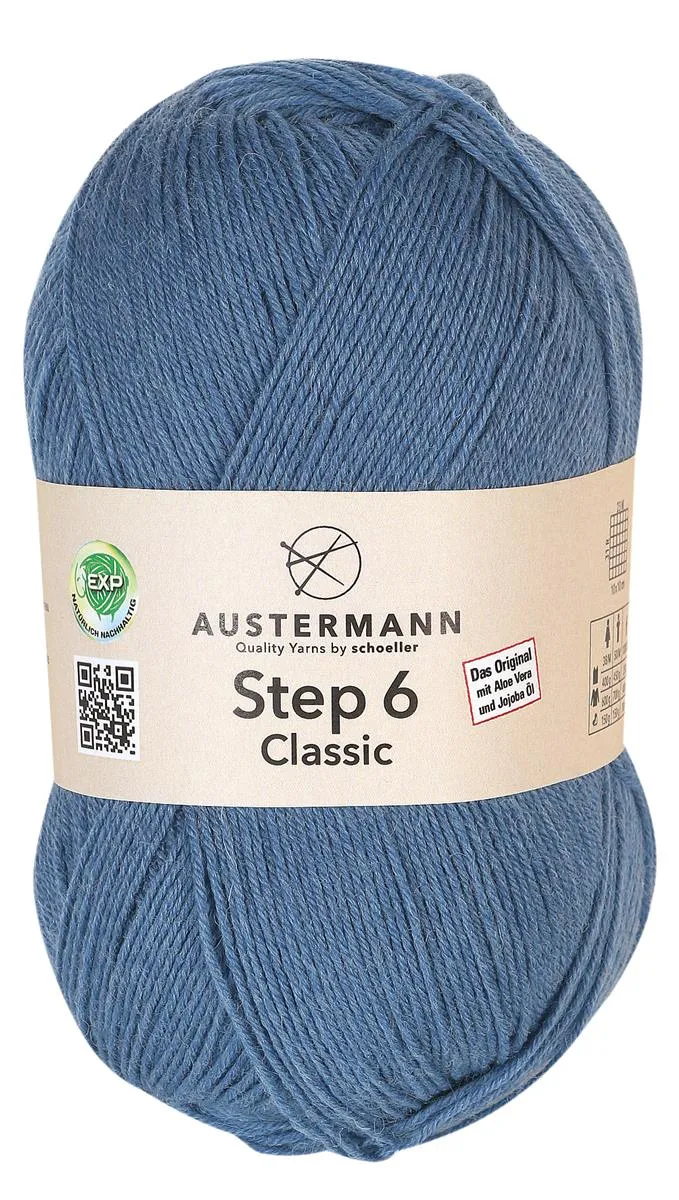 Step 6 Classic EXP | 6-fach Sockenwolle | Farbe: 6009 - JEANS