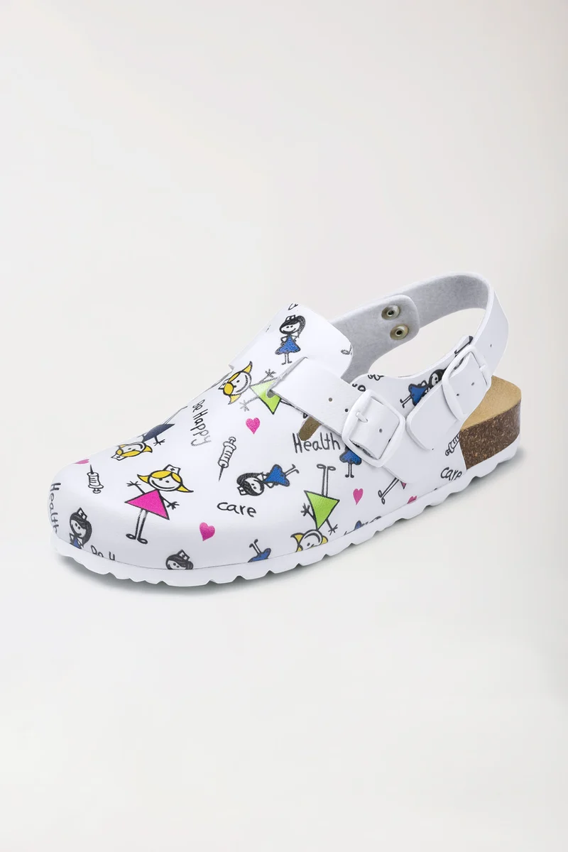 Damen Clog - Korkfußbett - bunt