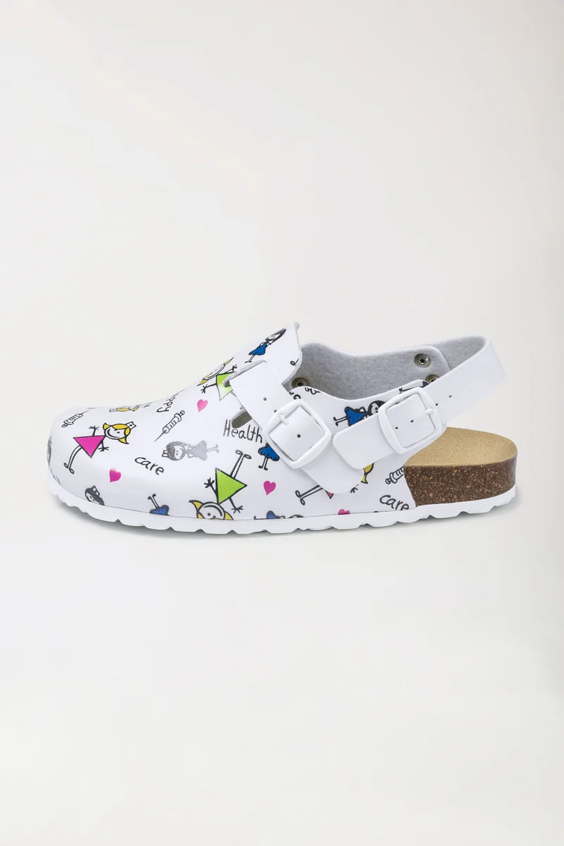 Damen Clog - Korkfußbett - bunt