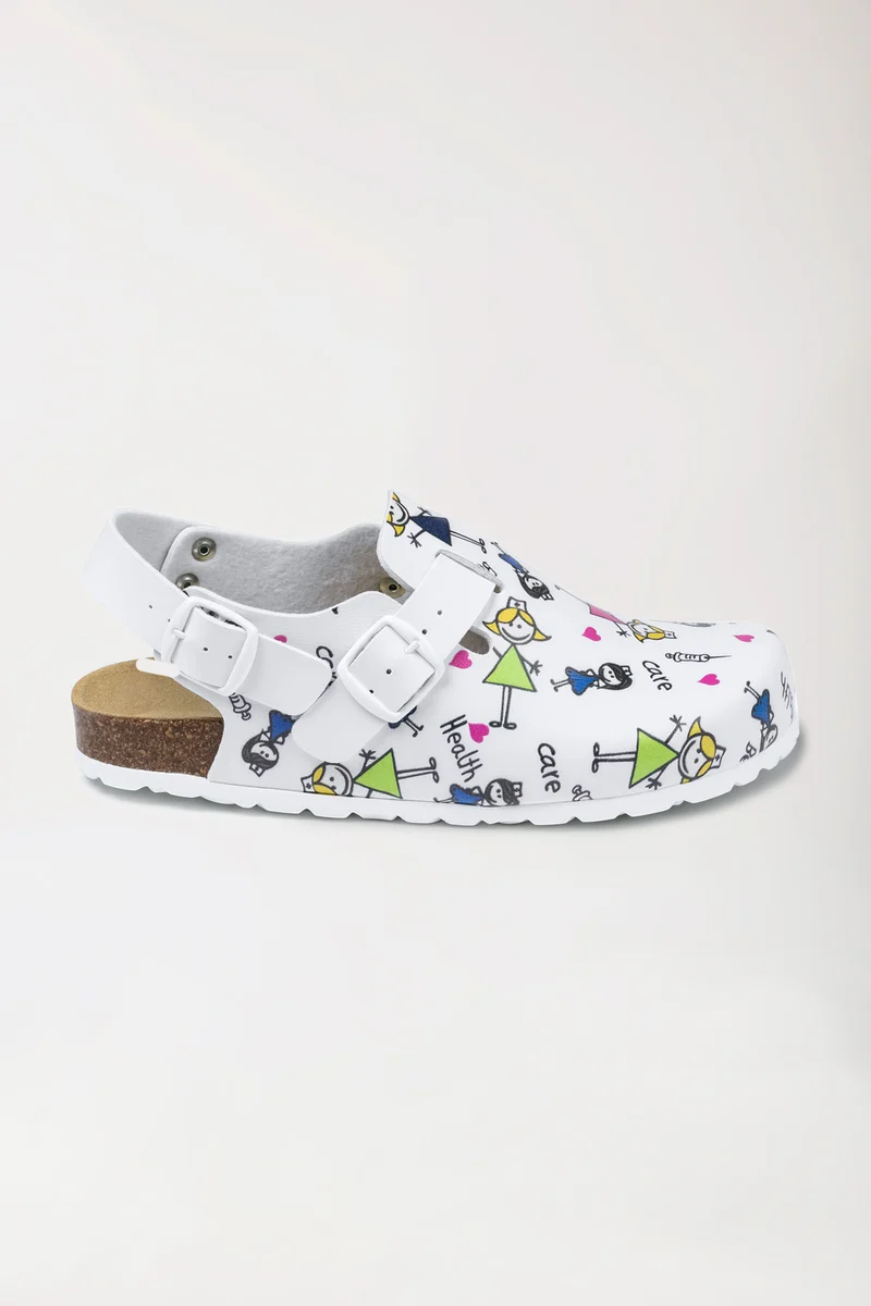 Damen Clog - Korkfußbett - bunt