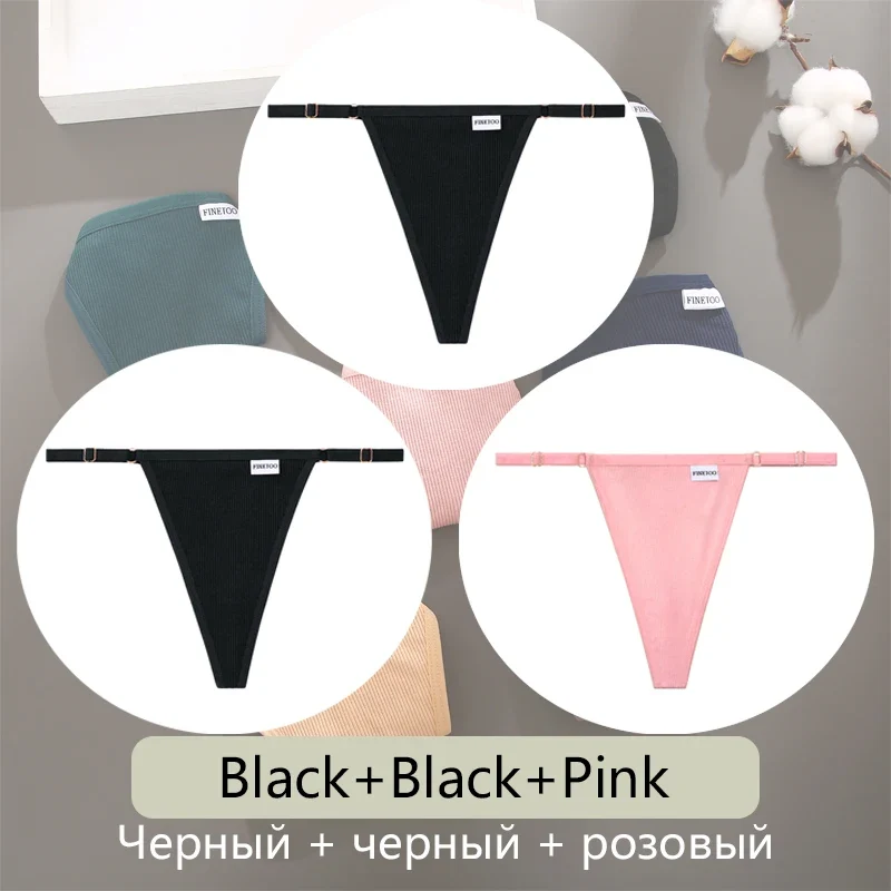 3Stk Frauen Tanga String Höschen Sexy Schlüpfer Slip Dessous Unterwäsche Panties