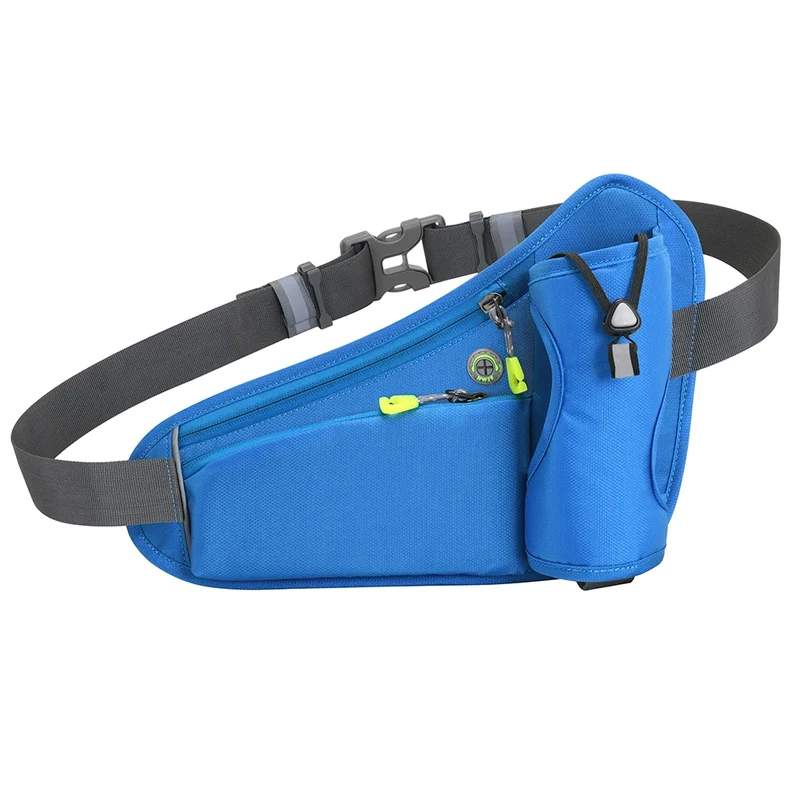 Laufen Gürtel mit Wasserflasche Bauchtasche Reißverschlusstaschen Tasche Joggen